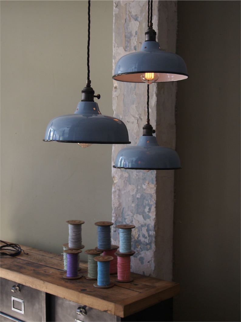 abat jour bateau emaillee lampe industrielle – Du coté du design