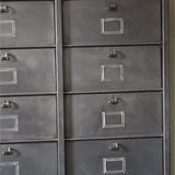 ancien grand meuble 30 casiers industriel a clapet strafor 1950