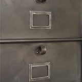 ancien grand meuble 30 casiers industriel a clapet strafor 1950