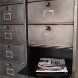 ancien grand meuble 30 casiers industriel a clapet strafor 1950