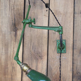 Rare Lampe O.C. White Industrielle fixation murale applique dans son jus