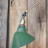 Rare Lampe O.C. White Industrielle fixation murale applique dans son jus