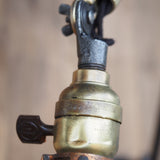 Rare Lampe O.C. White Industrielle fixation murale applique dans son jus