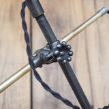 Rare Lampe O.C. White Industrielle fixation murale applique dans son jus