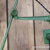 Rare Lampe O.C. White Industrielle fixation murale applique dans son jus