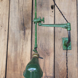 Rare Lampe O.C. White Industrielle fixation murale applique dans son jus