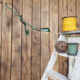 Rare Lampe O.C. White Industrielle fixation murale applique dans son jus