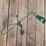 Rare Lampe O.C. White Industrielle fixation murale applique dans son jus