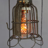 Set of 5 industrial portable work lights from the USA, used in New York cellars