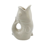 Vase pichet poisson gm sable L16,5 P11 H25,3cm