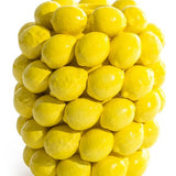 Grand vase en céramique avec motifs multiples de citrons
