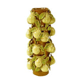 Vase en forme de poire, marron, grès, 20,5 x 46 cm