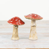 Champignon des bois rouge de 10 cm
