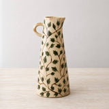 Vase cruche feuille, 30,5 cm