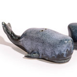 Ensemble de salières et poivrières en céramique en forme de baleine bleue (À acheter