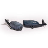 Ensemble de salières et poivrières en céramique en forme de baleine bleue (À acheter