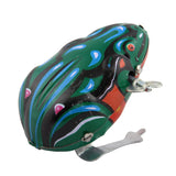 Petite grenouille en étain jouet
