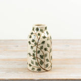 Vase feuillage vert, 20,5 cm
