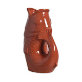 Vase pichet poisson gm terracotta L16,5 P11 H25,3cm