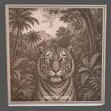 Allumettes «Tigre qui plisse les yeux»