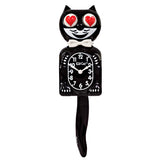 Kit-Cat Klock classique noir édition limitée Yeux en cœur