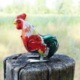 Cochon jouet en étain en forme de coq