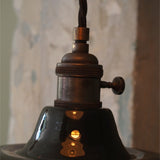 abat jour emaille lampe industrielle noire