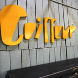 Old metal hairdresser sign