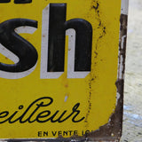 buvez crush ancienne grande Tole publicitaire année 1960
