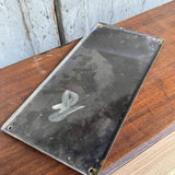 ancienne plaque emaillee publicitaire Arlatte chicorée bleu argent ref AR02