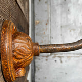 applique grande Lampe de cour, col de cygne exterieur semi-courbé