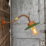 applique murale Lampe de cour, col de cygne exterieur semi courbé n°6