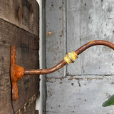 applique murale Lampe de cour, col de cygne exterieur semi courbé n°6