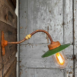 applique murale Lampe de cour, col de cygne exterieur semi courbé n°6