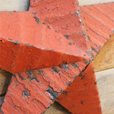 etoile de grange Amish zinc rouge modele 60 cm