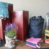 old Suroy textile factory crate, original color