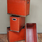 ancienne caisse suroy d'usine textile couleur d'origine