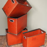 ancienne caisse suroy d'usine textile couleur d'origine