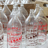 ancienne consigne bouteille en verre au bon lait marron
