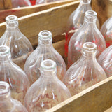 ancienne consigne bouteille en verre au bon lait marron