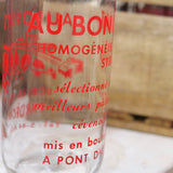 ancienne consigne bouteille en verre au bon lait marron