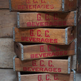 1 caisse bois brasserie limonadier USA G. C. C. beverages