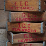 1 caisse bois brasserie limonadier USA G. C. C. beverages