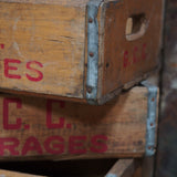 1 caisse bois brasserie limonadier USA G. C. C. beverages