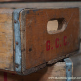 1 caisse bois brasserie limonadier USA G. C. C. beverages