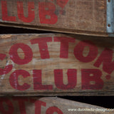 1 wooden crate brewery/lemonade maker USA COTTON CLUB