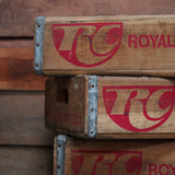 1 wooden case brewery lemonadier USA ROYAL CROWN COLA