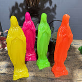 Vierge mini miraculeuse jaune fluo , Ciergerie des Premontrés