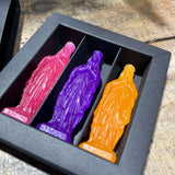 Set of 3 blank candles for intentions, Premontrés Candle Shop