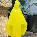 Vierge mini miraculeuse jaune fluo , Ciergerie des Premontrés